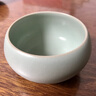 凝雅 正品汝窑功夫茶具 品茗茶杯台湾开片汝瓷创意个人单杯陶瓷茶盏普洱绿茶红茶办公家用 禅定杯天青（约60ml） 实拍图