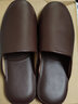 KuanVei羊皮拖鞋秋冬季包头居家皮拖鞋男防滑真皮女家用高档室内凉鞋 棕色-全包款 43 -44码【30号】 实拍图