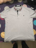 花花公子（PLAYBOY）短袖t恤男2025夏季新款潮流休闲百搭修身凉感polo领上衣薄款男装 灰色 3XL 实拍图