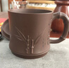 古悦堂 宜兴紫砂盖杯原矿紫泥手工刻绘泡茶杯功夫茶杯贴竹杯 清风徐来盖杯 实拍图