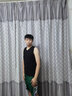 浪莎（LangSha）背心男夏季冰丝薄款7A级抗菌无痕男士运动休闲跨栏打底衫3件装 实拍图