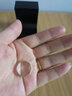 佰誉银家【免费刻字】4MM\999足银 外弧光圈戒指 男士 女士简约戒指 银 小指情侣尾戒 大号对戒 18号 实拍图