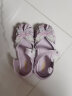 百丽 童鞋23年夏季女童凉鞋儿童时尚公主鞋宝宝包头软底鞋子 紫色 实拍图