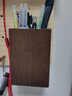 家逸 实木墙上置物架洞洞板墙壁置物架木板隔板墙面搁板创意 【置物筒胡桃色】10*7*15cm 实拍图
