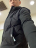 袋鼠（DAISHU）羽绒服马甲男士秋冬新款纯色立领白鸭绒加厚背心外套韩版无袖男装 黑色 175/L-建议110-130斤 实拍图