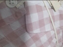 无印良品 MUJI 女式无侧缝双层纱织睡衣纯棉全棉 FDA20C1A 女士家居服套装 粉红色格纹 L-XL 实拍图