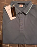 罗蒙（ROMON）冰爽凉感短袖t恤男翻领夏季新款速干半袖polo中青年商务百搭T恤男 S3T258406灰蓝 M （建议90-120斤） 实拍图