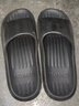 洁丽雅防臭拖鞋男士夏季2025新款居家室内浴室洗澡eva家用防滑凉拖鞋女 黑色【柔软舒适】 40-41 【适合39-40码】 实拍图