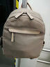 伊诗黛背包双肩包女2025韩版百搭休闲女士牛津布大容量旅行包潮女包 卡其色 实拍图