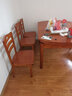 春花秋月餐桌 实木餐桌 可伸缩折叠圆桌家用餐桌椅子全套中式饭桌餐厅家具 胡桃色 1.35米 单桌【不含椅】 实拍图