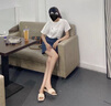 欧若婷雅新款连衣裙女装套装韩版2025时尚气质牛仔裙子女夏天小个子两件装 套装（有图案） L 实拍图