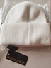 SOMUBAY 兔毛帽子女新款网红秋冬百搭毛线帽针织帽保暖套头护耳冷帽潮 MX-736白色 均码 实拍图