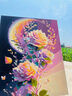 QUEENJOYdiy数字油画玫瑰手工填色油彩画治愈手工简约花卉客厅装饰画挂画 星月玫瑰 【绷好内框+画笔颜料】 40cm*50cm 实拍图