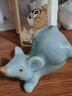 源韵 汝窑茶宠摆件精品 手工功夫茶具创意茶玩十二生肖狗动物开片可养 鼠. 实拍图