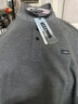 吉普（JEEP）长袖t恤男2025年秋冬新款男士商务休闲宽松棉质大码翻领男装上衣 灰色 5XL(建议211-230斤) 实拍图