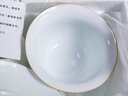 唯古 甜白釉盖碗茶杯茶具茶碗功夫三才碗简约现代纯色白瓷敬茶泡茶器喝茶 大号（满杯200ml） 实拍图