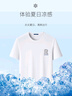 罗蒙（ROMON）短袖T恤男士夏季休闲冰丝薄款透气打底衫男698 灰色 3XL 实拍图