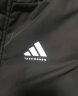 阿迪达斯 （adidas）男子棉服2023秋冬户外休闲运动保暖中长款连帽棉衣 黑白 2XL  晒单实拍图