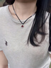 御狮航 相思豆红玛瑙通体足银项链吊坠饰送女朋友老婆闺蜜节日七夕礼物 相思豆项链-品牌礼盒 赠权威证书-玛瑙1cm(含银约1.5g) 实拍图