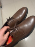 奥康（Aokang）男鞋牛皮皮鞋男士商务正装圆头系带低帮鞋子 棕色（偏大一码） 42 实拍图