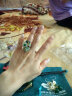 烟雨江南民族风戒指夸张装饰可调节开口食指戒花朵景泰蓝复古学生 手指周长5.5-7厘米 实拍图