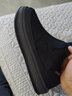 泰和源冬季棉鞋男加绒加厚雪地靴男保暖中老年爸爸鞋防水防滑老北京布鞋 黑色-[标准尺码,加绒不影响大小] 41 实拍图