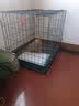蔻丝狗笼子小型犬中型犬室内家用带厕所分离折叠免安装狗笼子柯基柴犬 黑折叠铁丝款【85*60*70】35斤内 实拍图