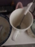 BUDINGCIYI 十二星座马克杯带盖勺牛奶杯家用陶瓷杯子男女士情侣水杯咖啡杯 巨蟹座（白） 实拍图