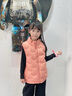 雅鹿儿童羽绒马甲背心外穿男童女童宝宝中大童轻薄羽绒服秋冬内胆马夹 橘红 150 实拍图