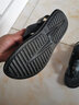老人头（LAORENTOU）人字拖鞋男时尚简约鞋拖两用凉拖鞋户外沙滩凉鞋 LT11107 黑 41  实拍图