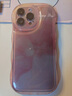 巴蒂尼 粉色水墨晕染iPhone手机壳苹果手机保护套全包摄像头硅胶软壳情侣男女防摔卡通可爱个性 【透粉】波浪边气囊防摔 iPhone 14 Pro Max 实拍图