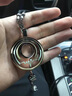 适用宝马奔驰奥迪汽车挂件车内吊饰后视镜车载挂件吊坠高端男女士 高端男士款-24K精钢幸运环 实拍图