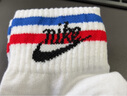耐克(NIKE)袜子男女同款 吸汗透气运动袜 短袜三双装DX5080-100白L 实拍图