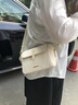 快乐玛丽包包女包时尚字母小方包女士包高级感轻奢单肩包通勤斜跨包送女友 奶油白 实拍图