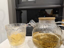 沐韩（MUHAN）冰川杯玻璃杯日式冰川纹高颜值加厚耐热酒杯茶杯饮料杯咖啡杯水杯 矮款加厚耐热 300ml 4只 实拍图