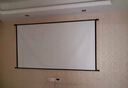 虾皮 投影幕布手动壁挂幕家用挂钩免打孔4K高清投影布移动便携贴墙影机简易幕布卧室客厅投影仪屏幕布 灰玻纤 增益升级72吋16:9免打孔壁挂幕布 实拍图