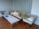 雅宅家居 户外沙发藤编庭院花园家具藤椅防晒防水防雨阳台休闲室外茶几组合 组合1【现货供应】 组合 实拍图