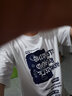 浩术短袖t恤男2025夏季新款五分袖t恤男装衣服港风潮牌冰丝半袖男体恤 T1206白色+T469黑色【2件装】 2XL【建议130-145斤】 实拍图