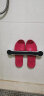 双庆（ShuangQing）卫生间拖鞋架免打孔壁挂浴室置物架门后收纳神器 黑色（短款一个装）-5325 晒单实拍图