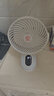 YOUMAKER【摇头风扇】桌面小风扇充电电风扇夹子游戏散热电脑办公室迷你便携usb小型床头学生宿舍台式 摇头风扇丨充电款3000毫安白色丨6档风力电量数显 实拍图