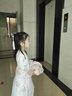 喵驼中小学生6-8-10-12岁女孩女童古装汉服儿童古装长袖连衣裙中大童古风超仙中国风樱花公主裙夏装 枫叶花+大袖衫+鞋子 120 实拍图