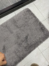 ACEBON卫生间吸水地垫浴室进门防滑垫子卧室门口脚垫厕所家用卫浴垫字 灰色 50cm*80cm 实拍图
