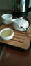 页川百世（YeChuan Best）旅行功夫整套茶具车载户外便携快客杯陶瓷茶具商务送礼佳品 月白一壶四杯+密胺茶盘+旅行包 实拍图