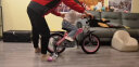 健儿可伸缩儿童自行车2-3-4-6岁镁合金童车男女小孩带辅助轮宝宝单车 伸缩经典款 丨公主粉 16寸 晒单实拍图