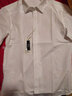 奢树（SHESHU）衬衫男商务正装纯色职业装修身长袖衬衣白色西装内搭打底衫 白色 38 160/84A 实拍图