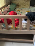 爱美舍（Aimeishe）拼接床榉木床带护栏小孩床实木小床宝宝加宽婴儿原木床 三面护栏+环保椰棕床垫原木色 168*88*40实木床（可定制） 实拍图