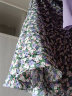 艾诺丝雅诗商场同款春秋新款抽褶设计碎花下垂感鱼尾裙半身裙10313539 粉紫花 L 晒单实拍图