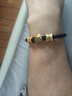 红色年轮刺青黄金转运珠男皮绳手链女情侣款3D硬足金守护智慧勇气玛瑙手串 信念【大号】金重：1.41-1.50g 实拍图