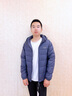 康博秋冬季轻薄羽绒服男连帽时尚休闲情侣装男女款外套 雾霾蓝 L  实拍图