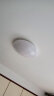 圆形led吸顶灯外壳罩简约 房间阳台走廊厨房灯罩子防刺眼配件 旋口灯罩口径29.5cm 实拍图